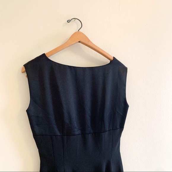 Vintage Gillian Classic Sleeveless Open Back Little Y2K Black Dress 6 - Picture 2 of 7